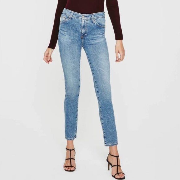 New AG Mari High Rise Slim Straight Leg Jeans in 18 Years Pride size 23 - Picture 1 of 16